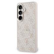 Samsung Galaxy S26 Guess 4G Gold Frame Cover - MagSafe-kompatibelt - lyserødt