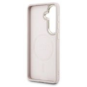 Samsung Galaxy S26+ Guess 4G Gold Frame Cover - MagSafe-kompatibelt - lyserødt