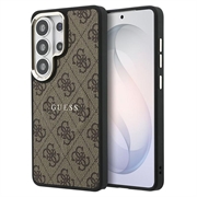 Samsung Galaxy S26 Ultra Guess 4G Gold Frame Cover - MagSafe-kompatibelt - Brun