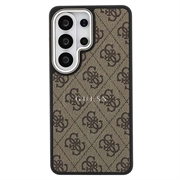 Samsung Galaxy S26 Ultra Guess 4G Gold Frame Cover - MagSafe-kompatibelt - Brun