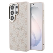 Samsung Galaxy S26 Ultra Guess 4G Gold Frame Cover - MagSafe-kompatibelt - lyserødt