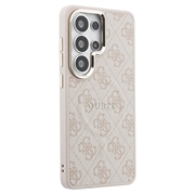 Samsung Galaxy S26 Ultra Guess 4G Gold Frame Cover - MagSafe-kompatibelt - lyserødt
