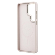 Samsung Galaxy S26 Ultra Guess 4G Gold Frame Cover - MagSafe-kompatibelt - lyserødt