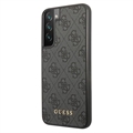 Guess 4G Metal Gold Logo Samsung Galaxy S23 5G Hybrid Cover - Grå