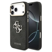 iPhone 18 Pro Max Guess 4G Metal Logo Gold Frame Cover