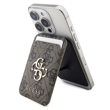 Guess 4G kortholder med metallogo og stander - MagSafe-kompatibel