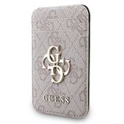 Guess 4G kortholder med metallogo og stander - MagSafe-kompatibel - Pink