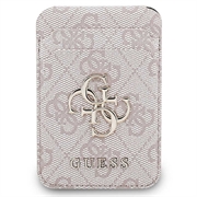 Guess 4G kortholder med metallogo og stander - MagSafe-kompatibel - Pink