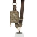Guess 4G Metal Logo Universal Crossbody-telefonrem med tilbehørslomme - Brun