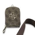Guess 4G Metal Logo Universal Crossbody-telefonrem med tilbehørslomme - Brun