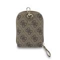 Guess 4G Metal Logo Universal Crossbody-telefonrem med tilbehørslomme - Brun