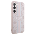 Guess 4G Printed Stripe Samsung Galaxy S23 5G Hybrid Cover - Pink
