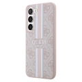 Guess 4G Printed Stripe Samsung Galaxy S23 5G Hybrid Cover - Pink