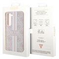 Guess 4G Printed Stripe Samsung Galaxy S23 5G Hybrid Cover - Pink