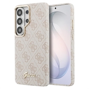 Samsung Galaxy S26 Ultra Guess 4G Script Metal Logo magnetisk cover - Pink