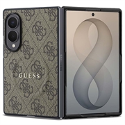 Samsung Galaxy Z Fold8 Guess 4G Script Metal Logo magnetisk cover - Brun