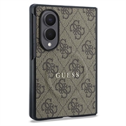 Samsung Galaxy Z Fold8 Guess 4G Script Metal Logo magnetisk cover - Brun