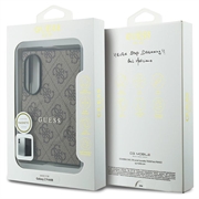 Samsung Galaxy Z Fold8 Guess 4G Script Metal Logo magnetisk cover - Brun