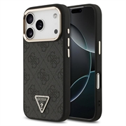 iPhone 18 Pro Max Guess 4G Strass Triangle Logo Gold Frame MagSafe Cover