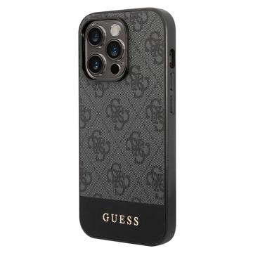 Guess 4G Stripe iPhone 14 Pro Max Hybrid Cover - Grå