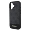 iPhone 16 Guess 4G Stripe Hybrid Cover - Grå