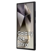 Samsung Galaxy S24 Ultra Guess 4G Triangle Logo Cover - Brun