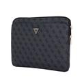 Guess 4G Zipper Pocket Triangle Logo Laptop Sleeve - 14" - Sort