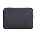 Guess 4G Zipper Pocket Triangle Logo Laptop Sleeve - 14" - Sort