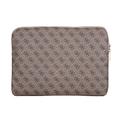 Guess 4G Zipper Pocket Triangle Logo Laptop Sleeve - 14" - Brun