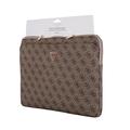 Guess 4G Zipper Pocket Triangle Logo Laptop Sleeve - 14" - Brun