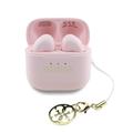 Guess Charm True Wireless øretelefoner med blank effekt og klassisk logoprint - Pink