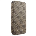 Guess Charms Collection 4G iPhone 11 Flip Cover - Brun