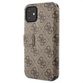 Guess Charms Collection 4G iPhone 11 Flip Cover - Brun