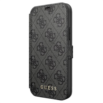 Guess Charms Collection 4G iPhone 12/12 Pro Flip Cover - Grå