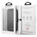 Guess Charms Collection 4G iPhone 12/12 Pro Flip Cover - Grå