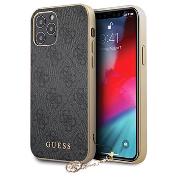 Guess Charms Collection 4G iPhone 12/12 Pro Cover - Grå
