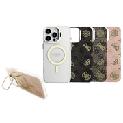 iPhone 16 Pro Max Guess Elektroplættet Stativkameraramme MagSafe Cover med Udskiftelige Baggrunde