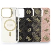 iPhone 16 Pro Max Guess Elektroplættet Stativkameraramme MagSafe Cover med Udskiftelige Baggrunde
