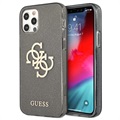 Guess Glitter 4G Big Logo iPhone 12/12 Pro Hybrid Cover