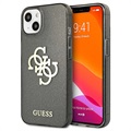 Guess Glitter 4G Big Logo iPhone 13 Mini Hybrid Cover - Sort