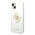 Guess Glitter 4G Big Logo iPhone 14 Plus Hybrid Cover - Gennemsigtig