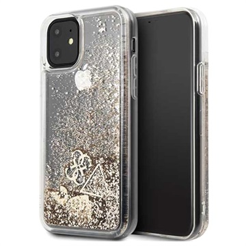 Guess Glitter Collection iPhone 11 Cover - Guld