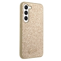 Guess Glitter Flakes Metal Logo Samsung Galaxy S23 5G Hybrid Cover