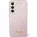 Samsung Galaxy S24 Guess Glitter Flakes Metal Logo Hybrid Cover