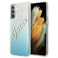 Guess Glitter Gradient Script Samsung Galaxy S21 5G Cover