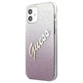 Guess Glitter Gradient Script iPhone 12 Mini Cover
