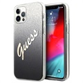 Guess Glitter Gradient Script iPhone 12/12 Pro Cover