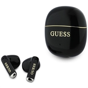 Guess Gold Line Glossy Classic Logo TWS trådløse øretelefoner - sort