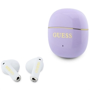 Guess Gold Line Glossy Classic Logo TWS trådløse øretelefoner - Lilla