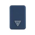 Guess Grained Triangle Logo MagSafe-kompatibel powerbank 5000mAh - Blå